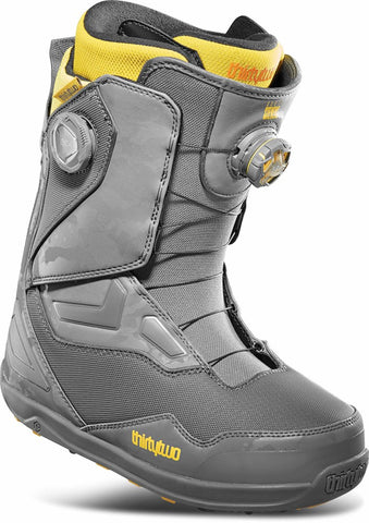 Thirtytwo TM-2 Double Boa Stevens Snowboard Boots Mens 2024 Grey / Yellow