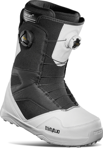 Thirtytwo STW Double Boa Snowboard Boots Mens 2024 White / Black