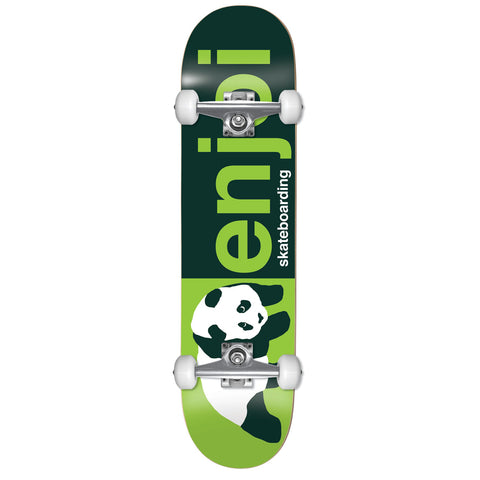 Enjoi Half and Half Skateboard Complete Green 8.0
