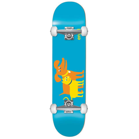 Enjoi Cat and Dog Skateboard Complete Blue 7.0