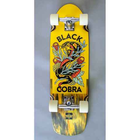 Dusters Cobra Skateboard Cruiser Complete 29.5 Yellow