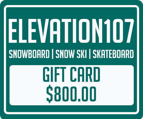 Elevation107 e-Gift Card $800