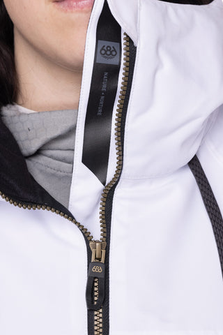 686 Athena Insulated Jacket Womens White Geo