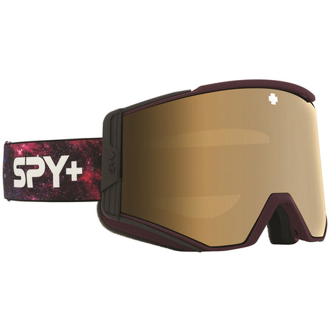 Spy Ace Goggles Galaxy Purple HD Plus Bronze with Gold Spectra Mirror + Spare Lens