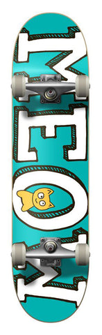 Meow Logo Skateboard Complete 8.0 Teal