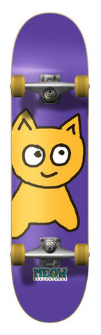 Meow Big Cat Skateboard Complete 7.18 Purple