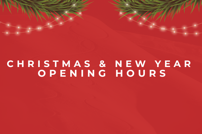 Xmas & New Year Opening Hours - Elevation107