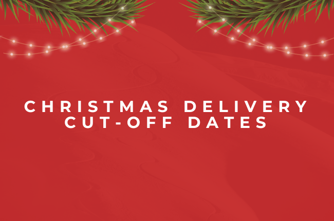 Xmas Delivery Cut Off Dates - Elevation107