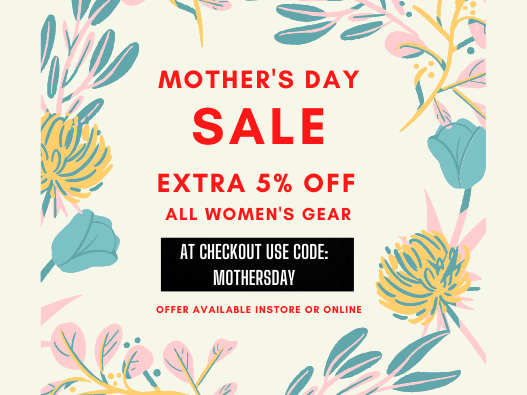 MUM's GET EXTRA 5% OFF! ENDS 10TH MAY - Elevation107