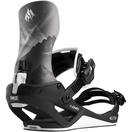 Jones Mercury FASE Snowboard Bindings 2027 MTN Black / Silver - Elevation107
