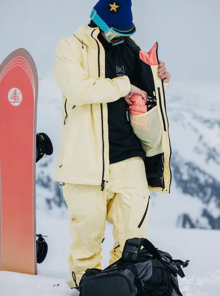 Burton [AK] Cyclic GORE - TEX Mens Jacket Buttermilk / Reef Pink - Elevation107