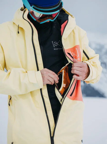 Burton [AK] Cyclic GORE - TEX Mens Jacket Buttermilk / Reef Pink - Elevation107