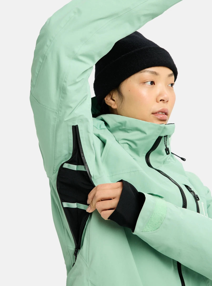 Burton [ak] Embark GORE - TEX Womens Jacket 2026 Soft Sage - Elevation107