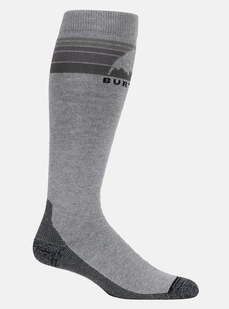 Burton Men's Emblem Midweight Socks 2026 Grey Heather - Elevation107