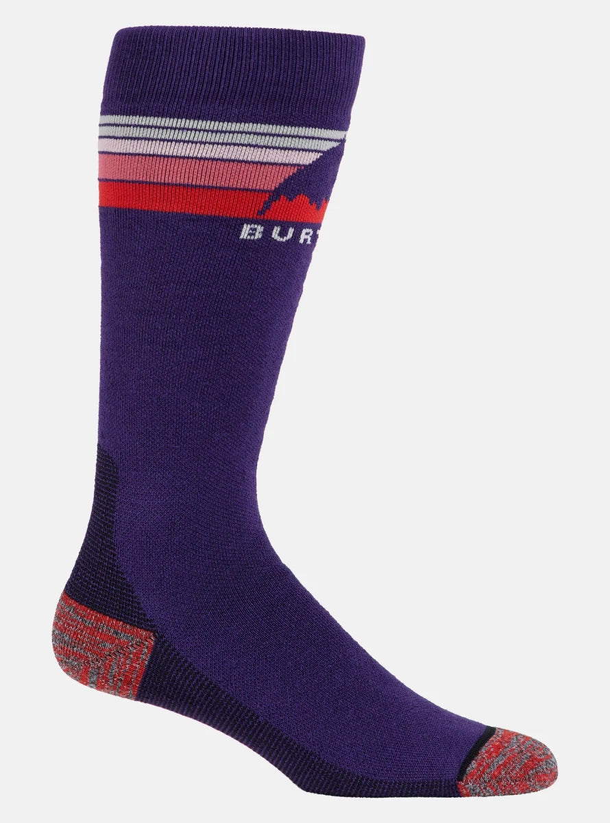 Burton Women's Emblem Midweight Socks 2026 Prism Violet - Elevation107