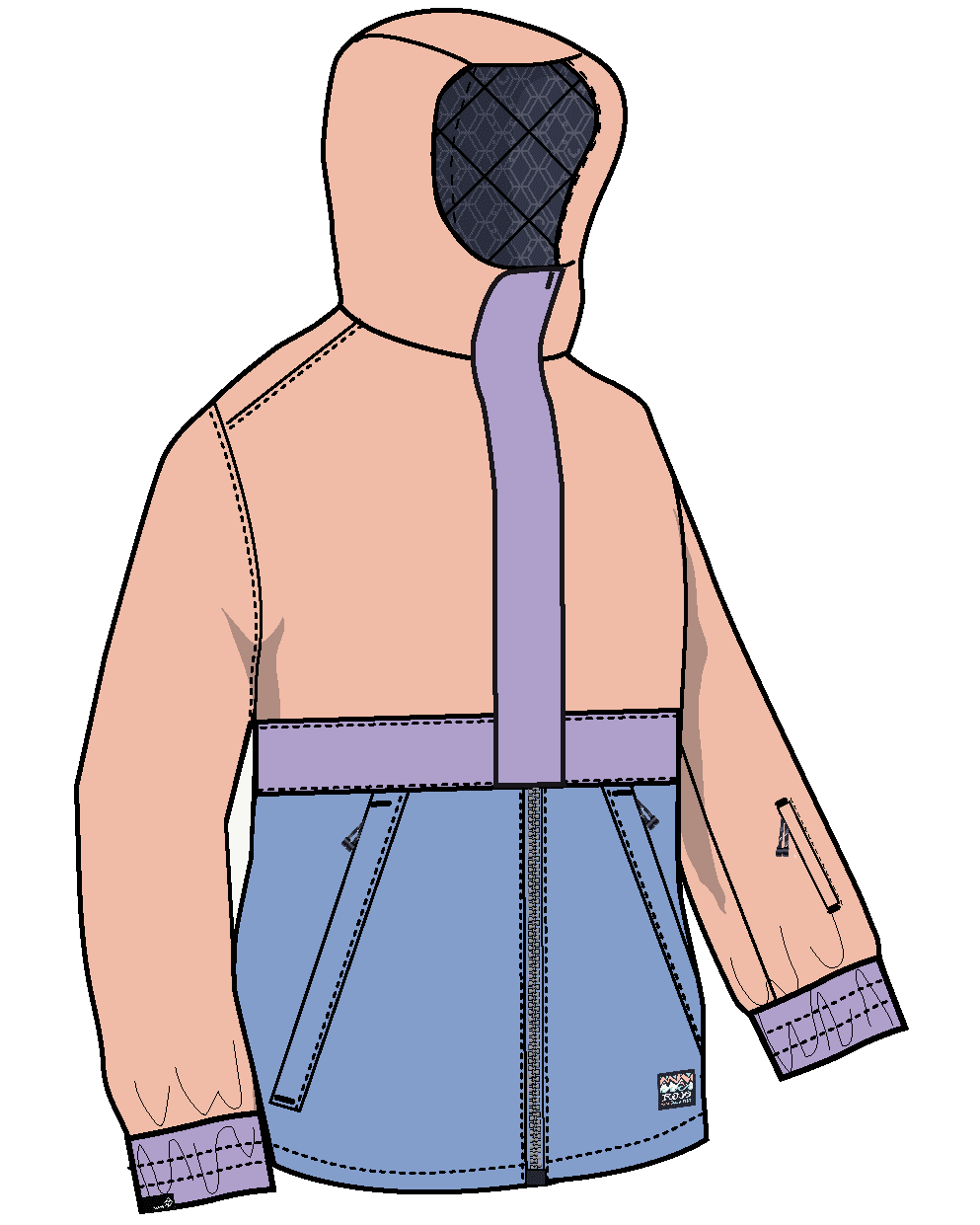 Rojo Mini Me Jo Jacket Kids 2025 Peach Parfait - Elevation107