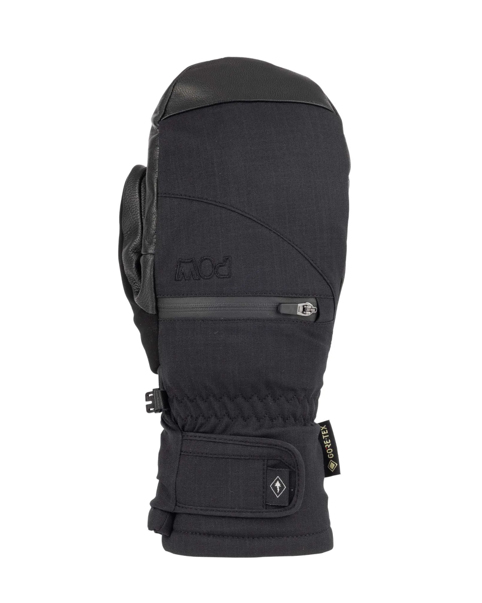 POW Cascadia GORE - TEX Short Mitt Leather Womens Black - Elevation107