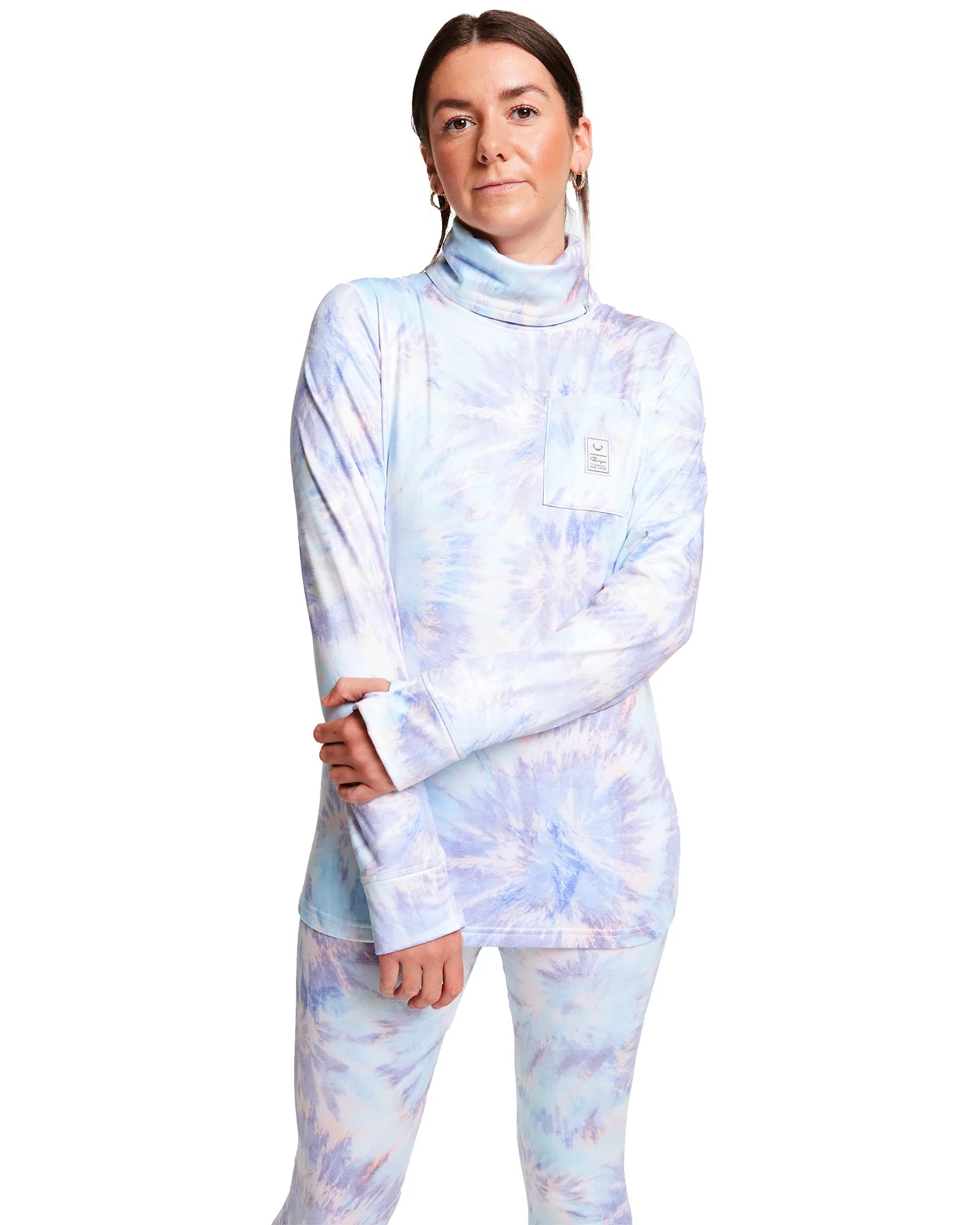 Rojo Park Life Funnel Neck Thermal Top Womens 2025 Harmony Swirls - Elevation107