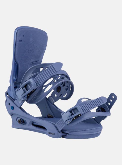 Burton Cartel Snowboard Bindings Mens Slate Blue / Logo - Elevation107