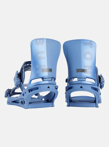 Burton Cartel Snowboard Bindings Mens Slate Blue / Logo - Elevation107
