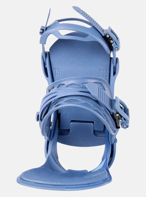 Burton Cartel Snowboard Bindings Mens Slate Blue / Logo - Elevation107