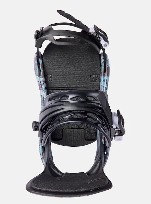 Burton Lexa Snowboard Bindings Womens 2025 Blue Buterflies - Elevation107