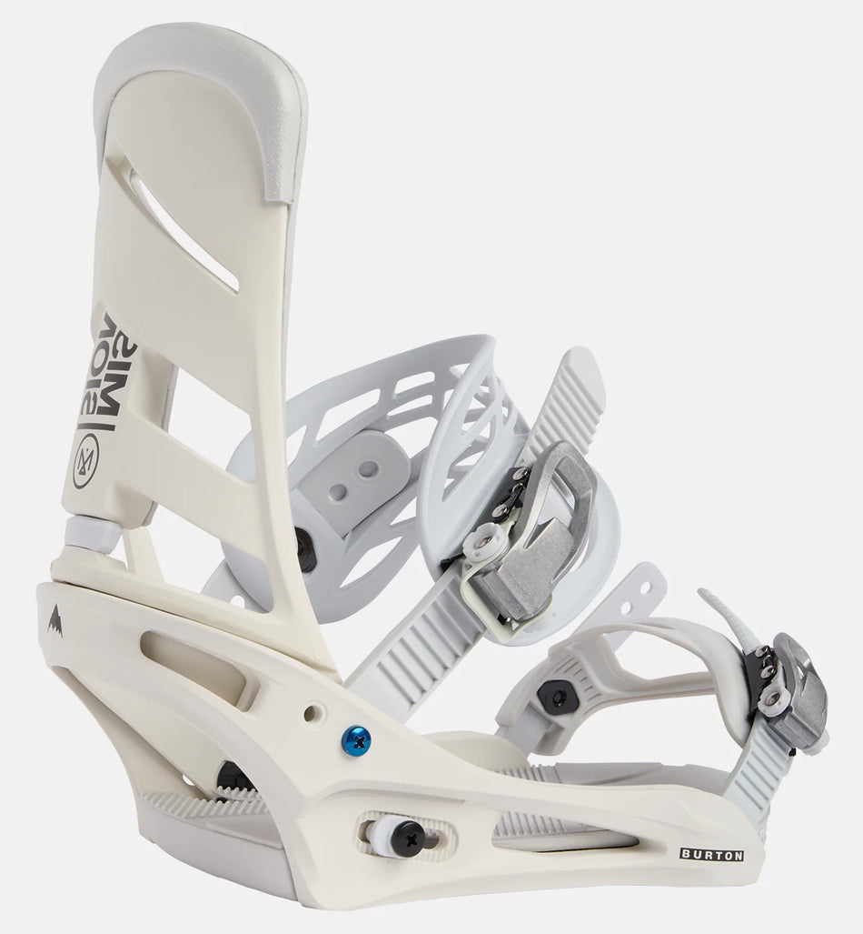 Burton Mission Snowboard Bindings Mens Stout White - Elevation107