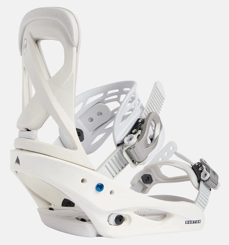 Burton Scribe Snowboard Bindings Womens Stout White - Elevation107