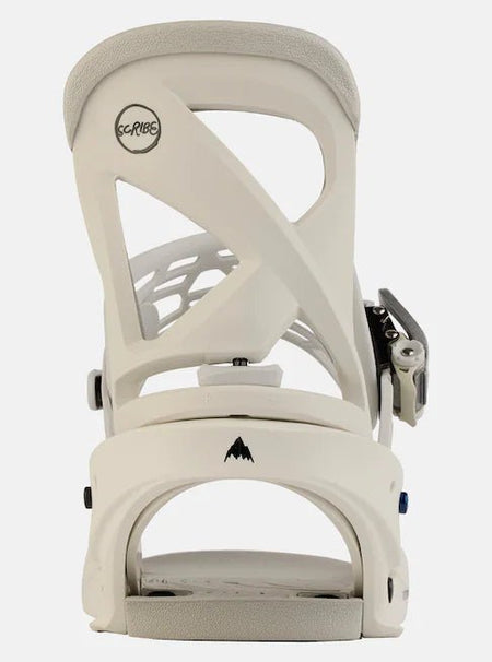 Burton Scribe Snowboard Bindings Womens Stout White - Elevation107