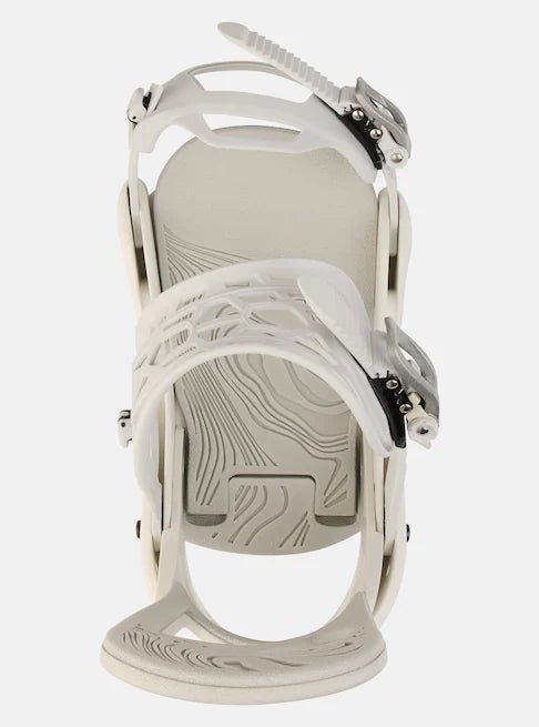 Burton Scribe Snowboard Bindings Womens Stout White - Elevation107