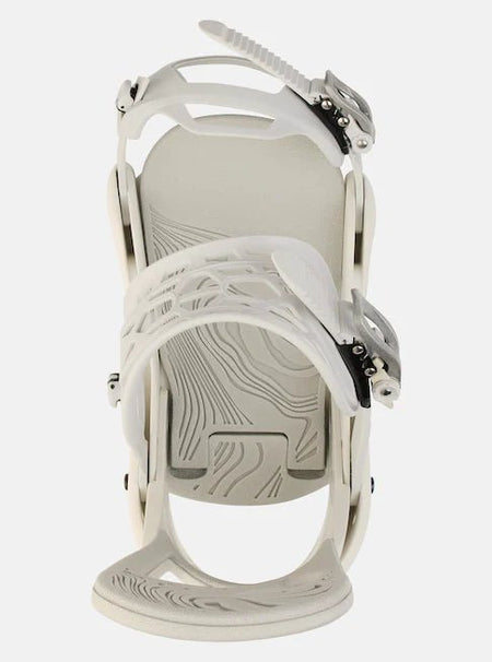 Burton Scribe Snowboard Bindings Womens Stout White - Elevation107