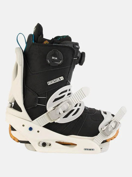 Burton Scribe Snowboard Bindings Womens Stout White - Elevation107