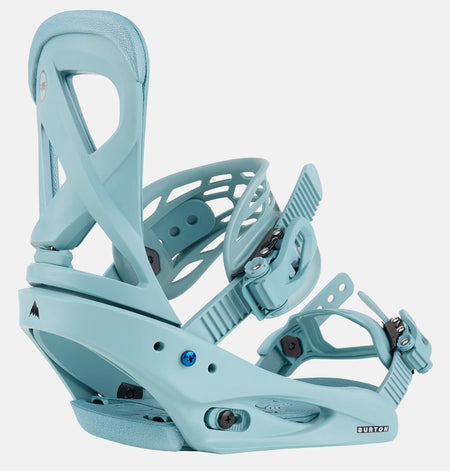 Burton Scribe Snowboard Bindings Womens Rock Lichen - Elevation107