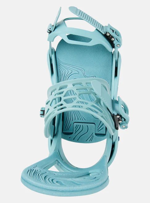 Burton Scribe Snowboard Bindings Womens Rock Lichen - Elevation107