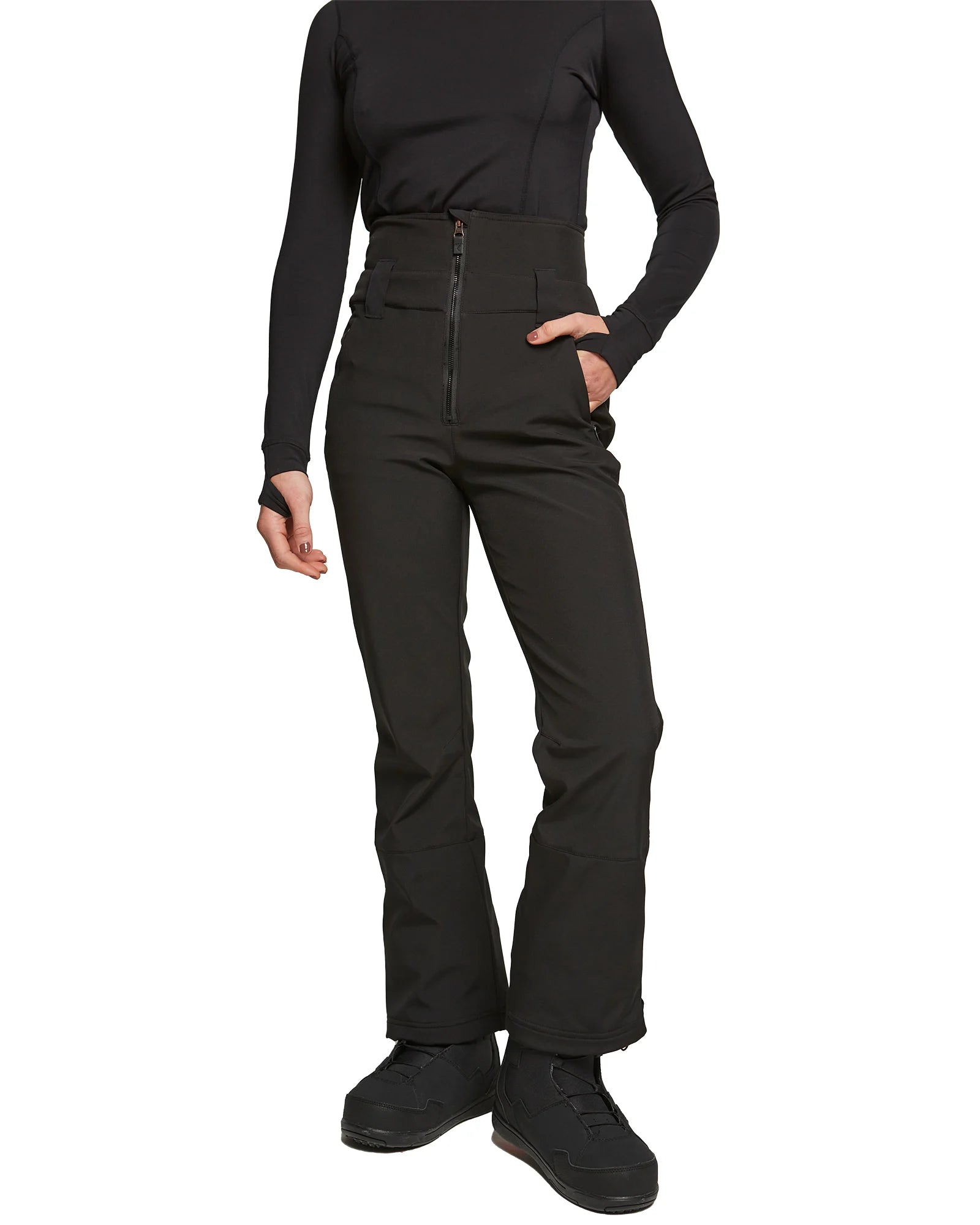 Rojo Soft Shell High Rise Pants Womens 2025 Black - Elevation107