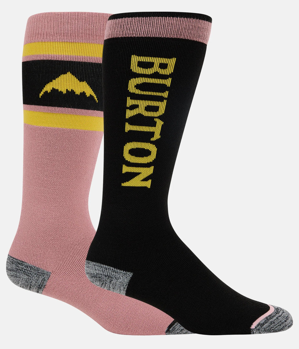 Burton Weekend Midweight Two Pack Socks Womens Powder Blush - Elevation107