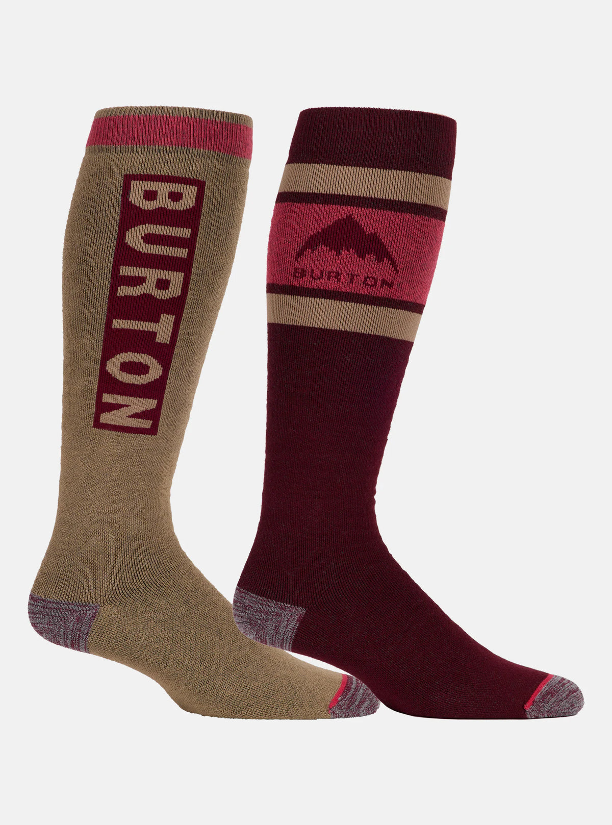 Burton Weekend Midweight Socks 2 Pack Mens Deep Red - Elevation107