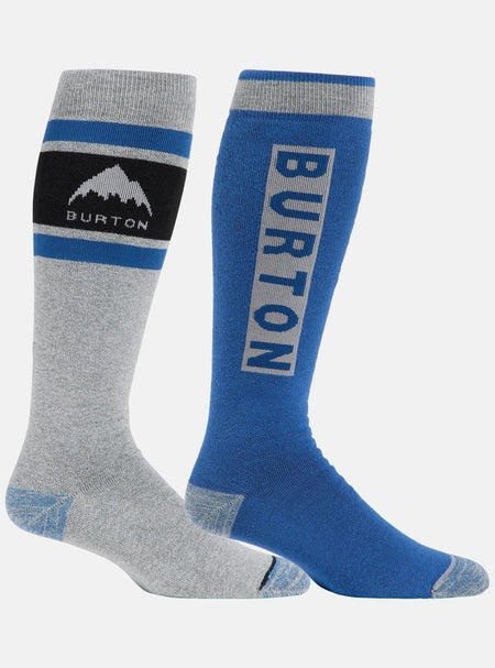 Burton Men's Weekend Midweight Socks 2 Pack 2026 Grey Cloud - Elevation107