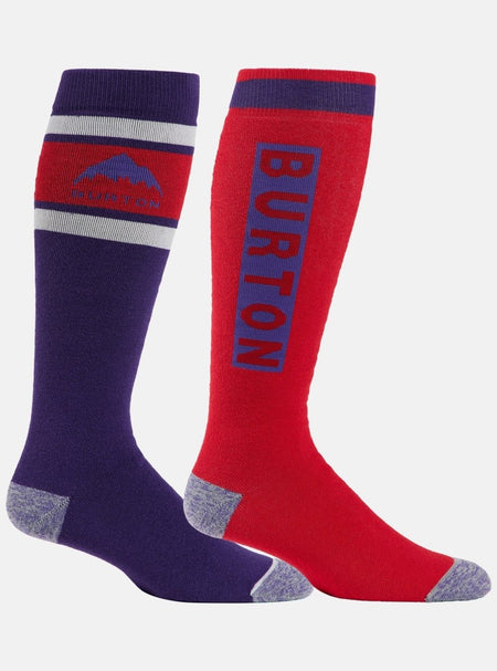 Burton Men's Weekend Midweight Socks 2 Pack 2026 Prism Violet - Elevation107