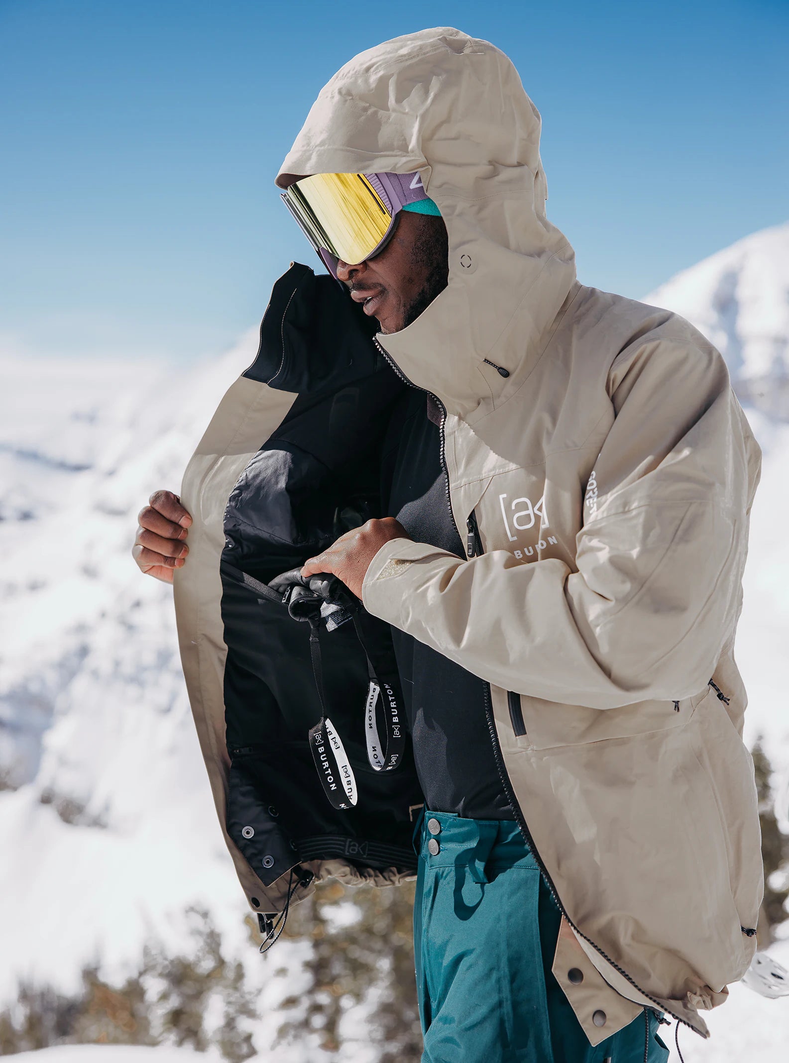 Burton [ak] Helitack GORE - TEX Jacket Mens 2025 Summit Taupe - Elevation107