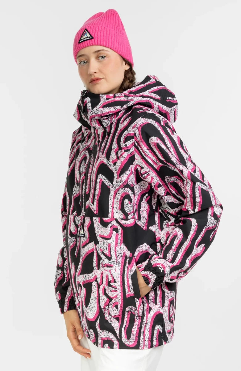 O'Neill Play Park Snow Anorak Jacket Womens 2026 White Legacy - Elevation107
