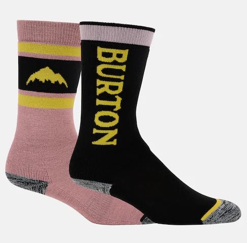 Burton Weekend Midweight Two Pack Socks Kids Powder Blush - Elevation107