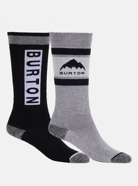 Burton Weekend Midweight Socks 2 Pack Kids Black - Elevation107