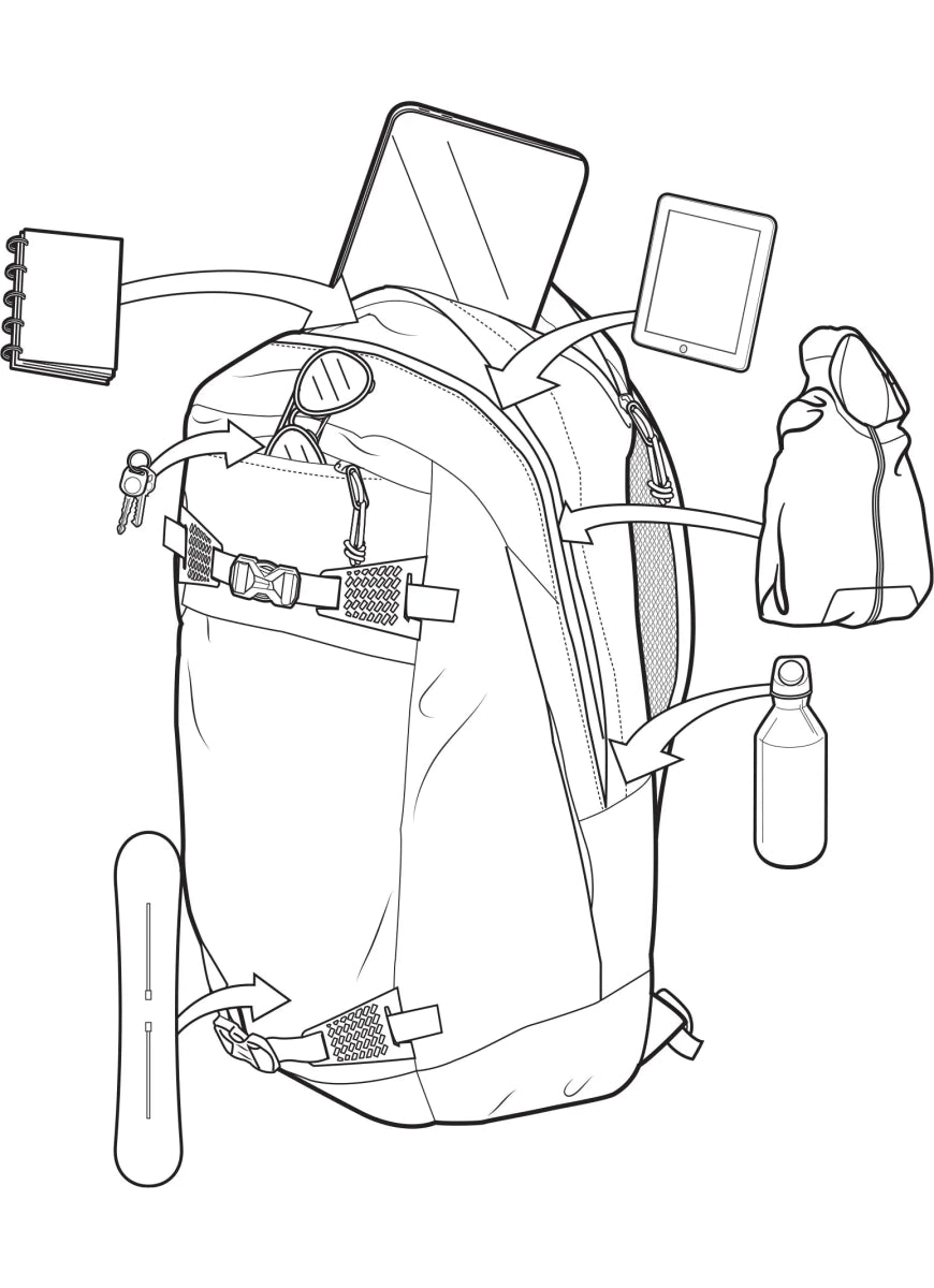 Burton Day Hiker 30L Backpack 2026 Jake Blue - Elevation107