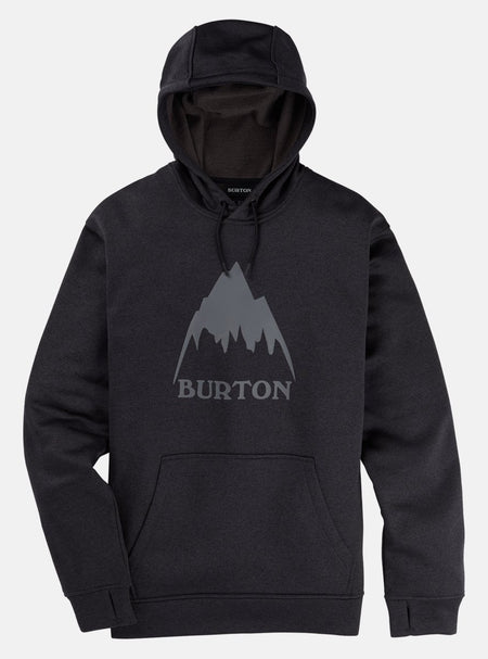 Burton Men's Oak Pull Over Hoodie Black Heather - Elevation107