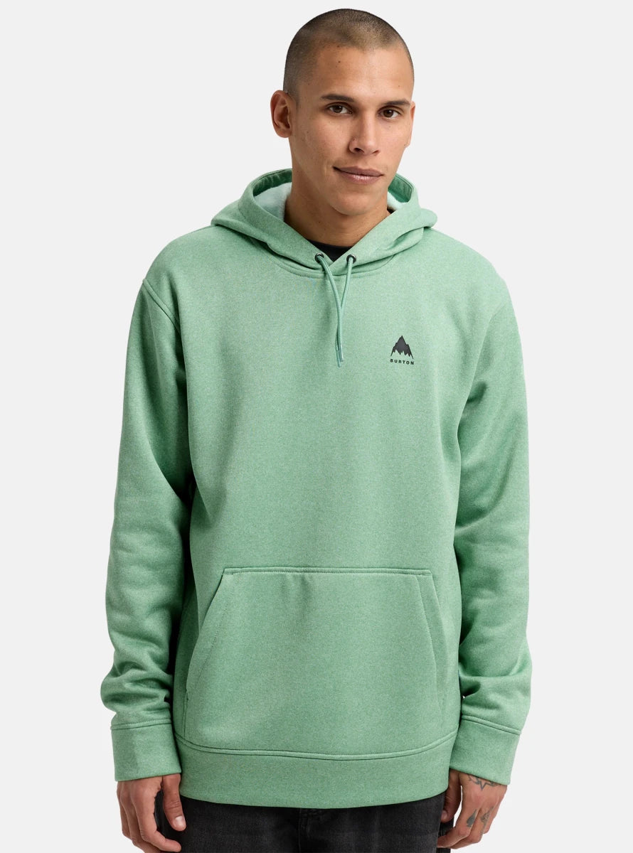 Burton Men's Oak Pull Over Hoodie Soft Sage Heather - Elevation107