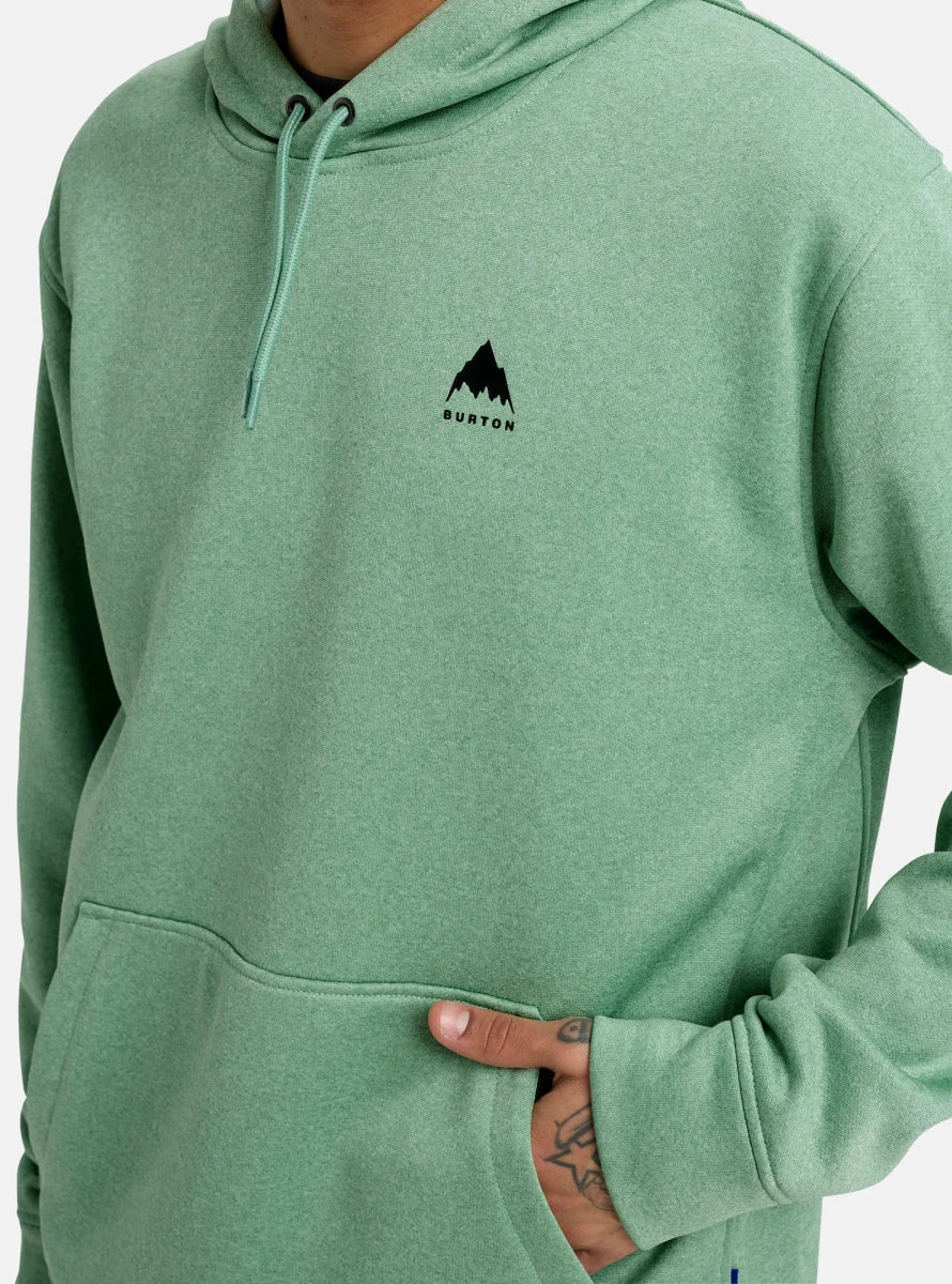 Burton Men's Oak Pull Over Hoodie Soft Sage Heather - Elevation107