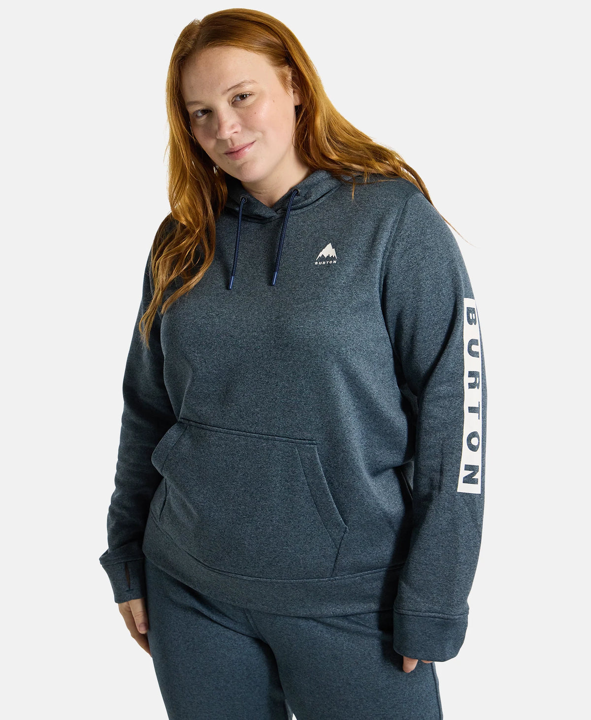 Burton Oak Pull Over Hoodie Womens Dress Blue Heather - Elevation107