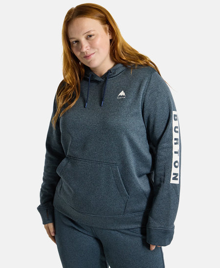 Burton Oak Pull Over Hoodie Womens Dress Blue Heather - Elevation107