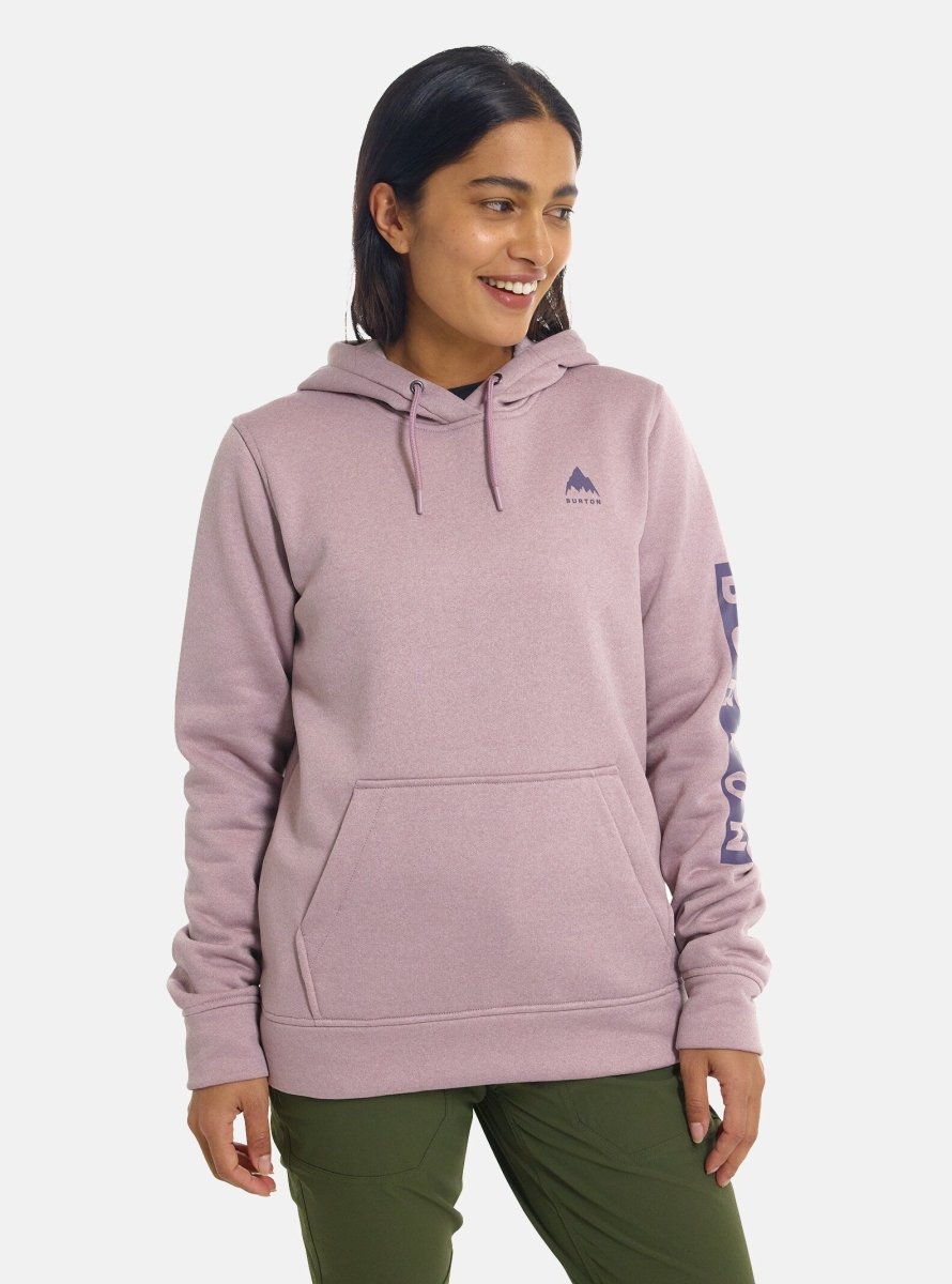 Burton Oak Pull Over Hoodie Womens Elderberry Heather - Elevation107